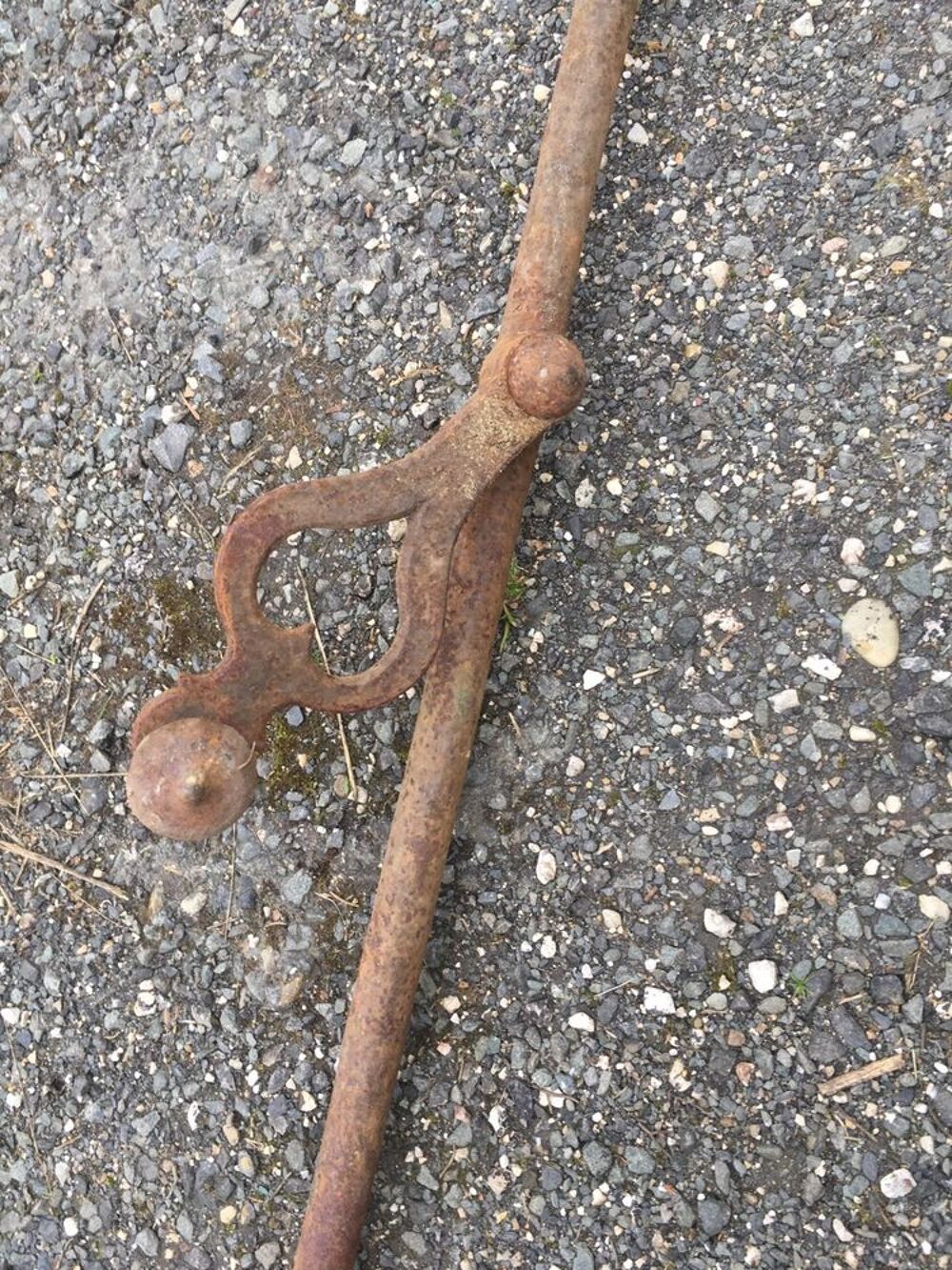 Importante cr&eacute;maill&egrave;re de portail fer forg&eacute; (G) Bricolage