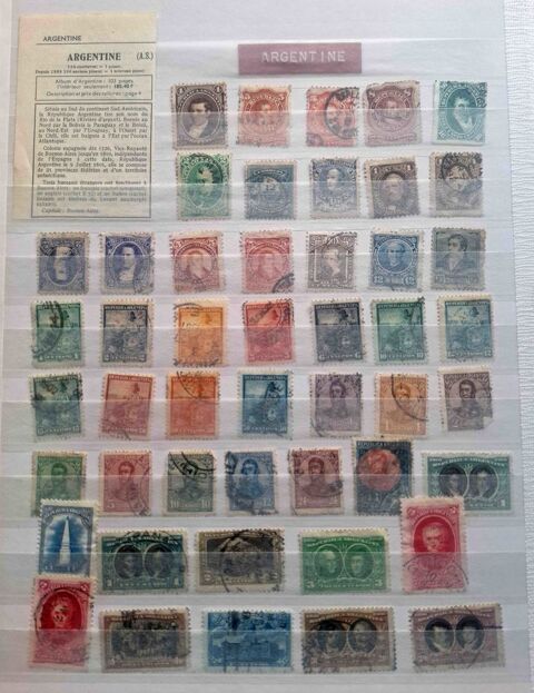 Série de timbres de collection d'Argentine 33 Gap (05)