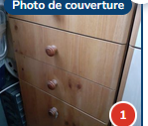 meuble bois marron 4 tiroirs bon état 25 Paris 4 (75)