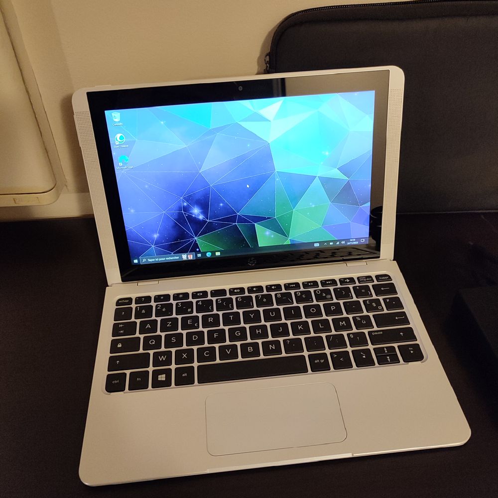 Tablette HP Tactile Hybride Pc Portable 2 en 1 Windows 10 Or Matériel informatique