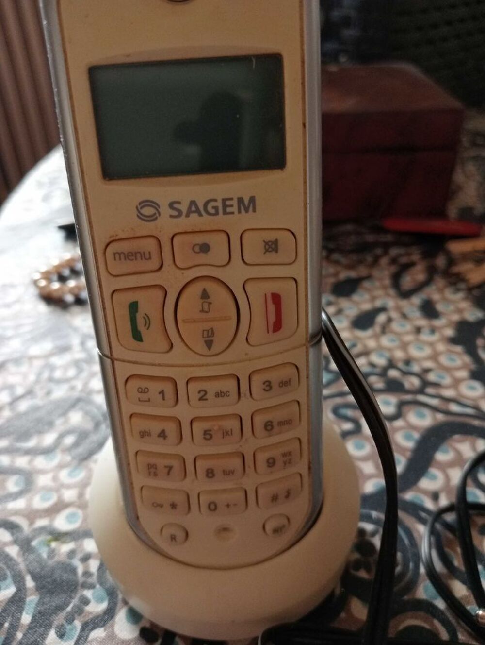 T&eacute;l&eacute;phone pour la maison blanc vintage.Sagem Téléphones et tablettes