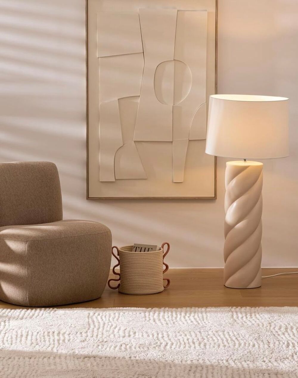 Pouf beige Meubles