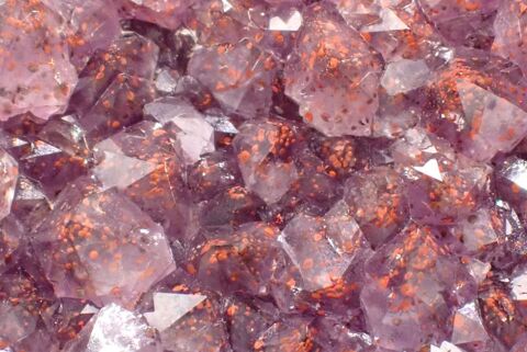 Am�thyste � inclusions d'H�matite sur gangue , Ontario 89 Bertrichamps (54)