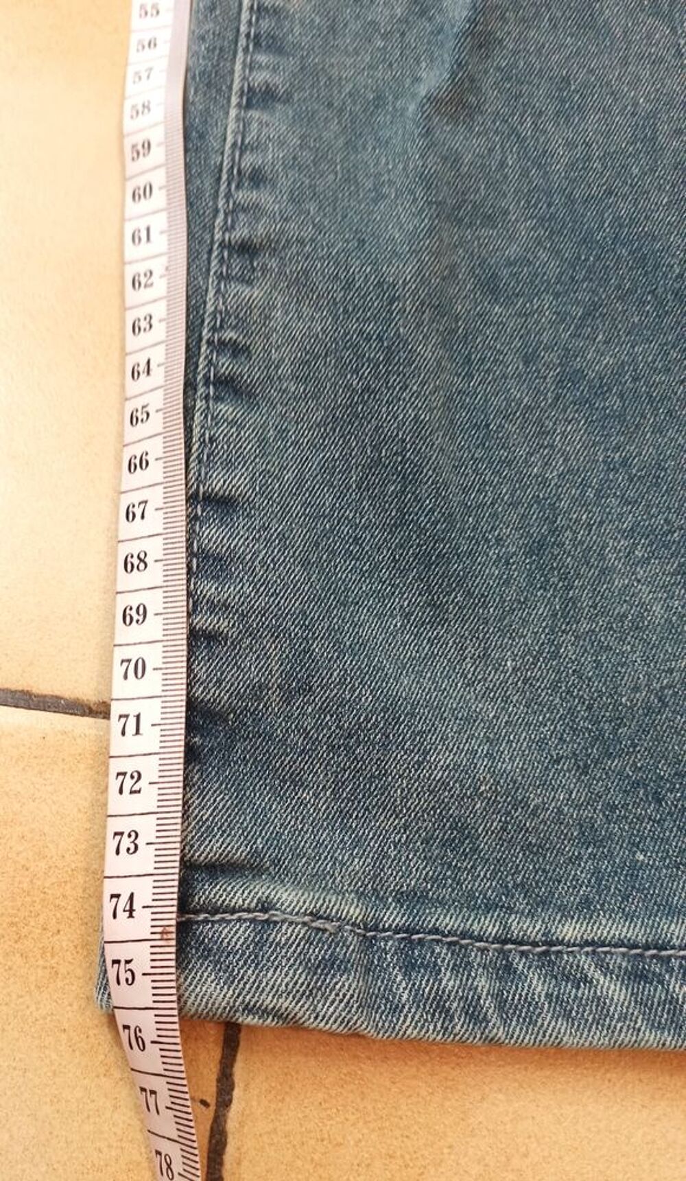 Jean bleu gris T38/M &eacute;vas&eacute; bas bootcut extensible Shein neuf Vêtements
