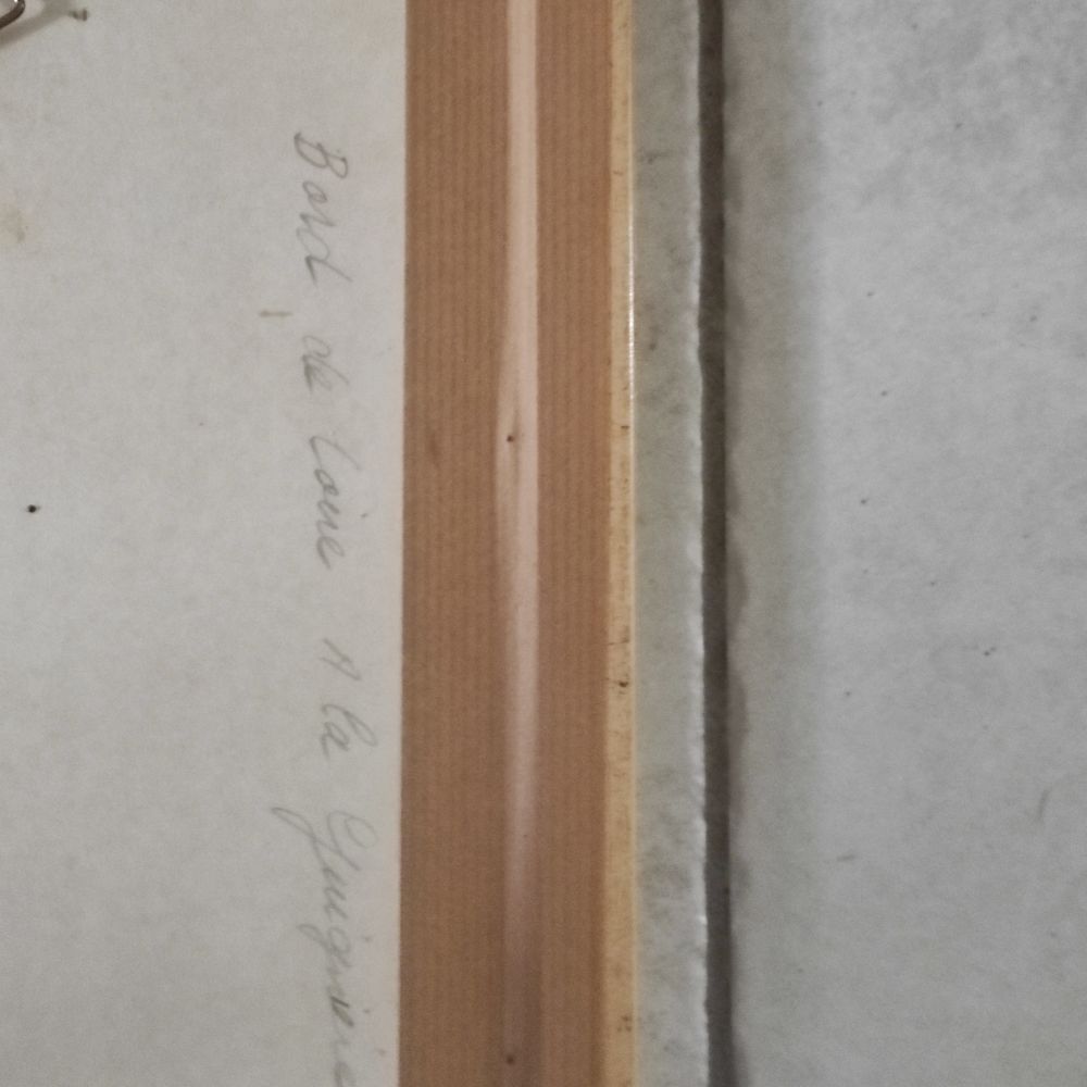 Aquarelle "Bords de Loire &agrave; La Guigni&egrave;re" Décoration