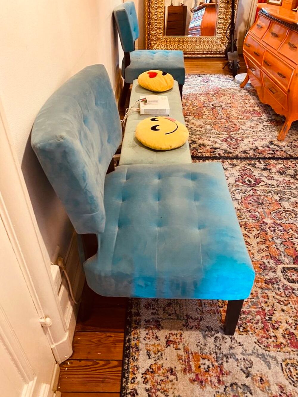 2 chauffeuses en velours LA MAISON CONTEMPORAINE Meubles