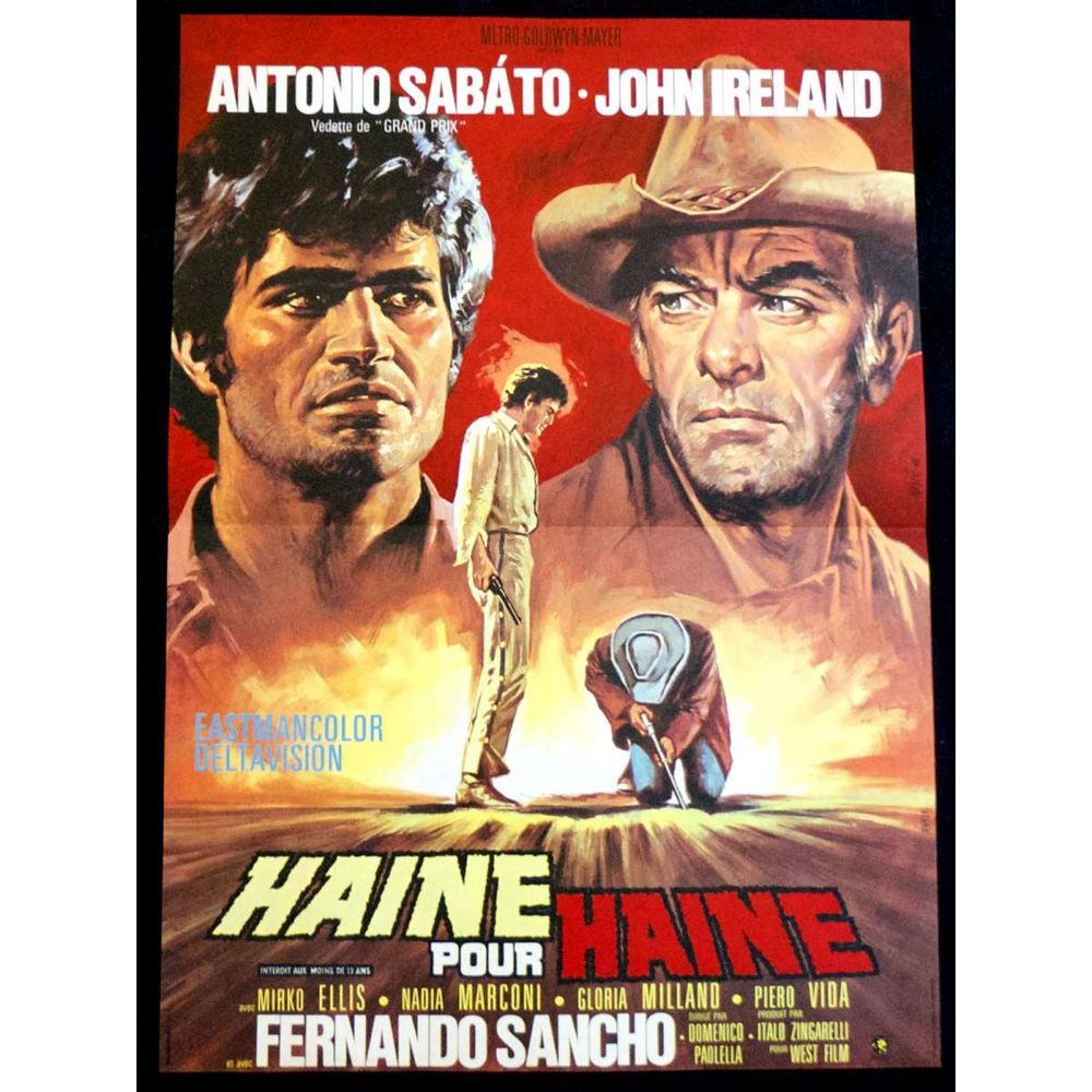 HAINE POUR HAINE avec antonio sabato
DVD et blu-ray