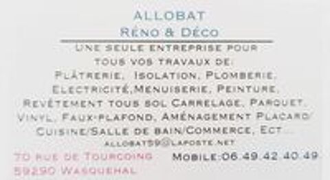   Travaux de rénovation (bon rapport qualité-prix) 