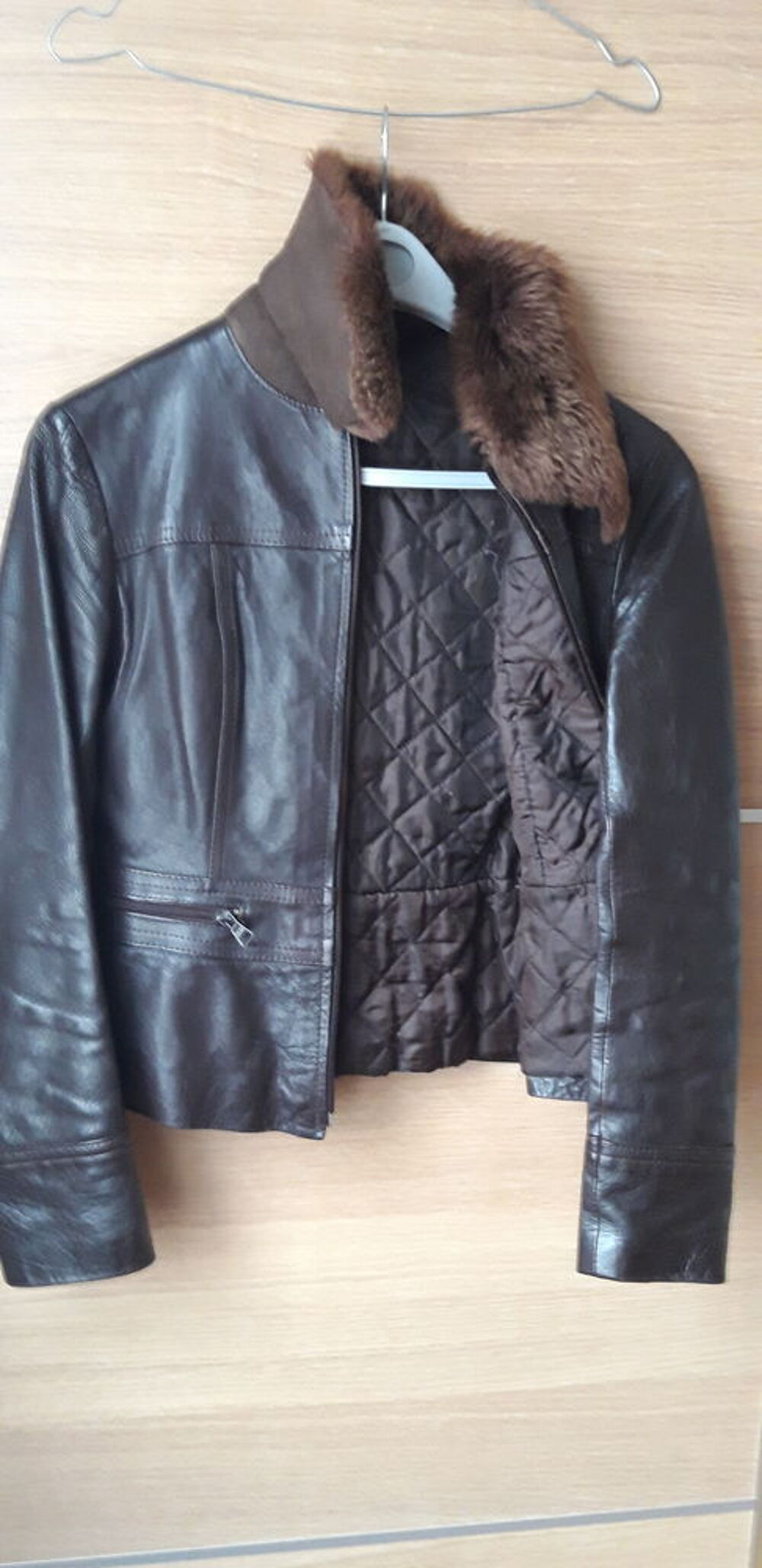 Blouson Cuir Femme Vêtements