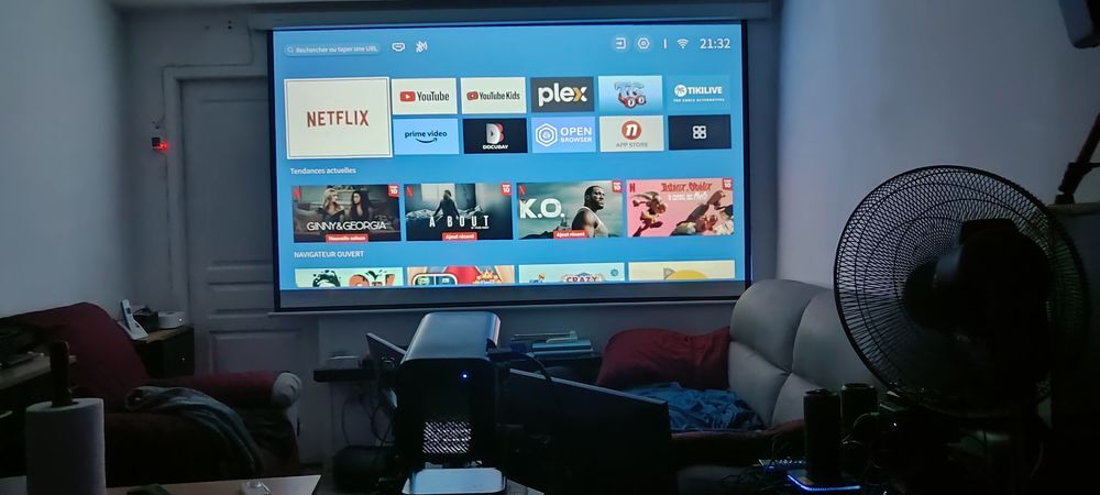 Vid&eacute;oprojecteur WiMiUS 700 Lumens wifi bluetooth FHD 1080P, Photos/Video/TV