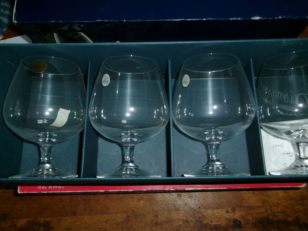 4 verres cristal d arc cognac Cuisine