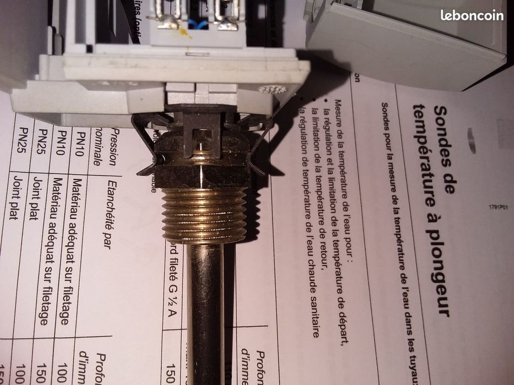 Sonde de temp&eacute;rature &agrave; plongeur QAE22A SIEMENS Bricolage