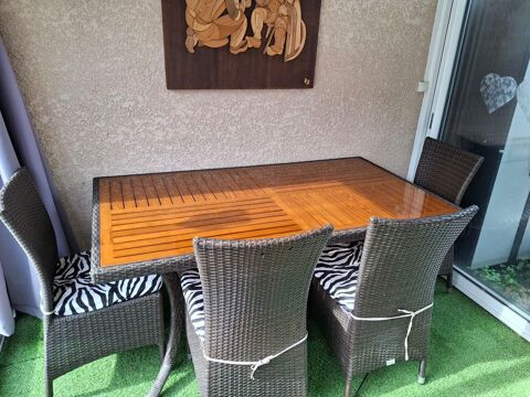Table et chaises pour jardin ou salle a manger 200 Uchaud (30)