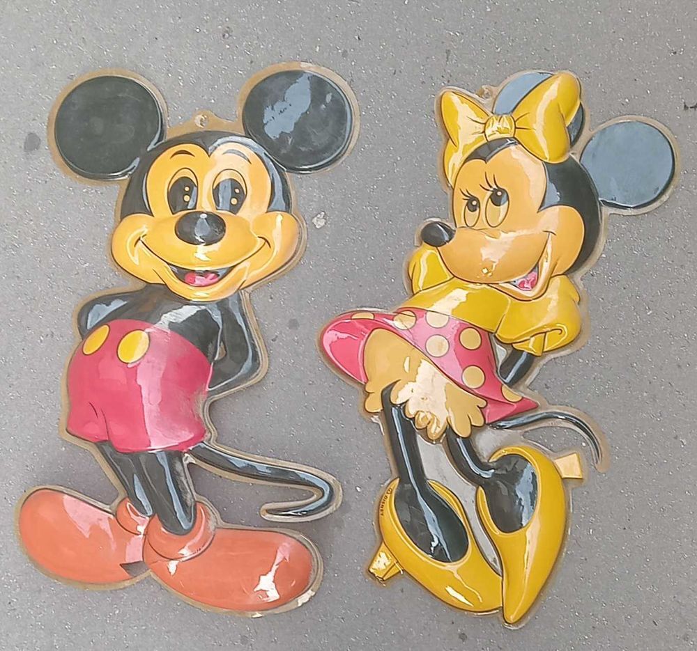 2 figurines vintage Disney/Mickey 