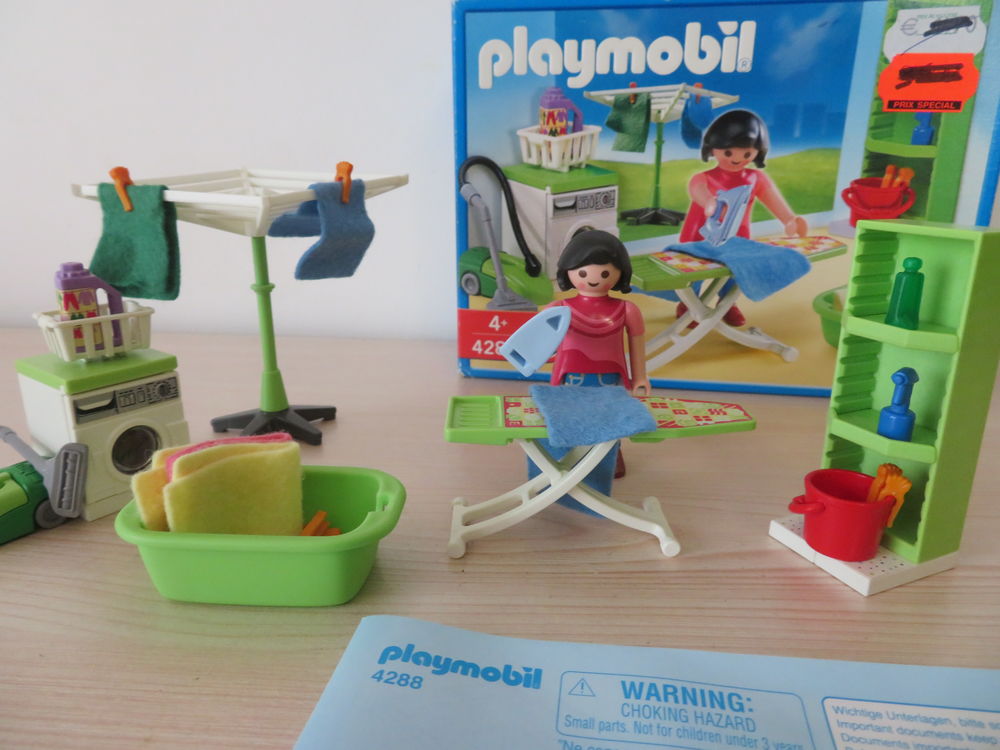 Playmobil 4288 repassage buanderie 100% complet Geobra jouet Jeux / jouets