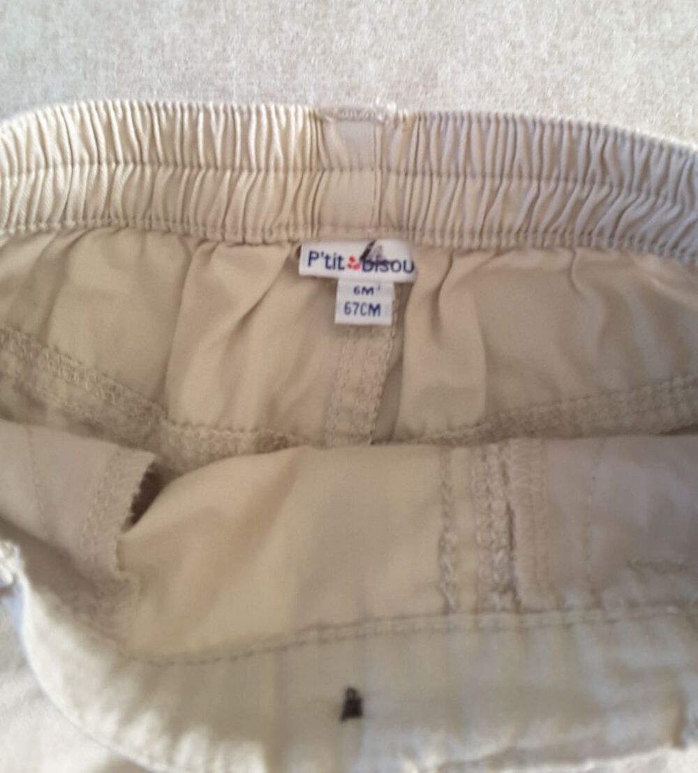 Pantalon beige - P'tit bisou - 6 mois Vêtements enfants