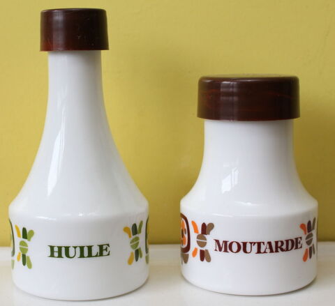 Pots  condiments MOBIL Collector huile et Moutarde 20 Issy-les-Moulineaux (92)