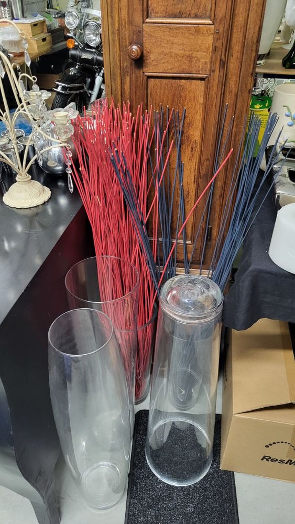 Grand vase en verre D�coration