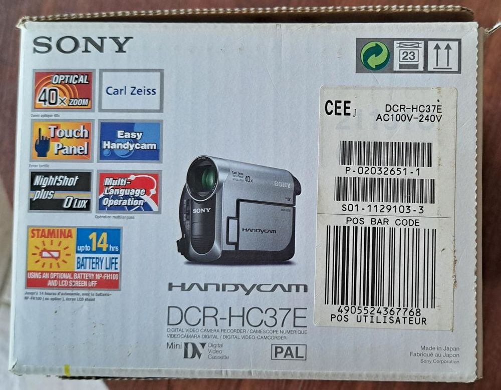 Camescope SONY 
Photos/Video/TV