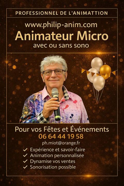 Animateur Micro pour F&ecirc;tes d' Associations, &eacute;v&egrave;nement, foire 0 79000 Niort