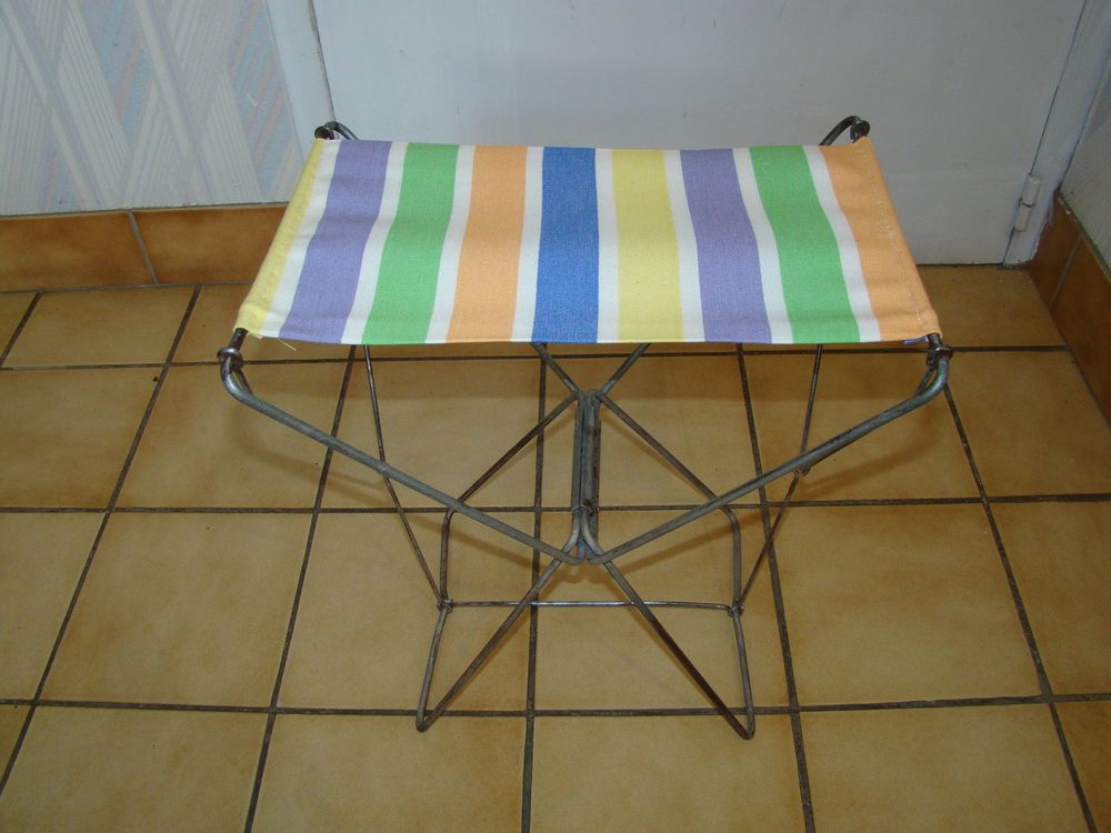 Tabouret / Pliant de camping - vintage ann&eacute;es 1950 Meubles