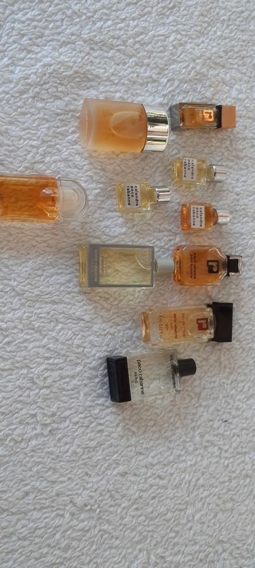 10 miniatures collection de parfums originales pacorabanne 