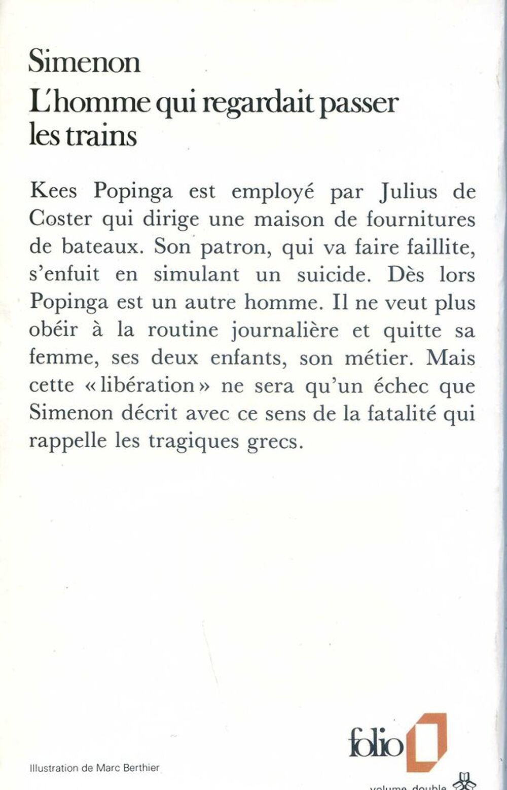 L'homme qui regardait passer les trains - Simenon, Livres et BD