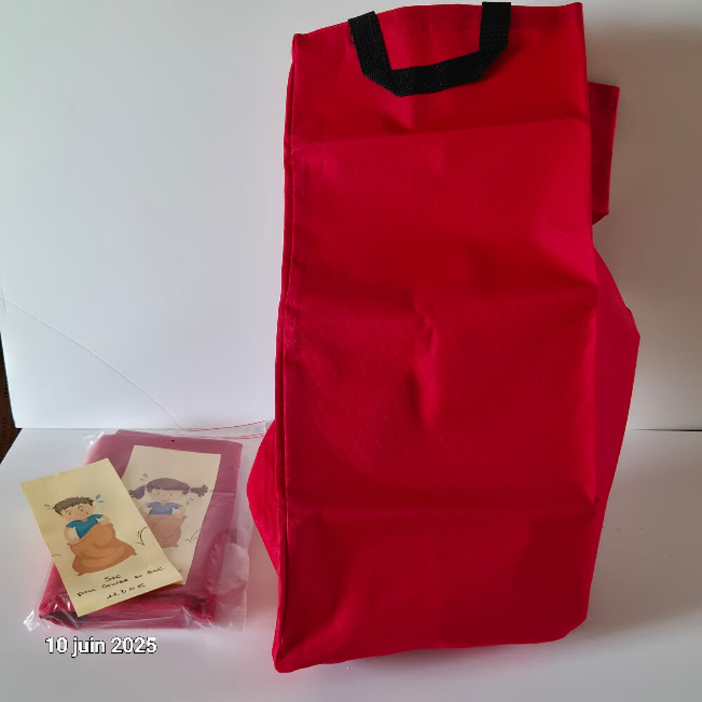 Course en sac - lot de 2 sacs avec poignets, en toile &eacute;paiss Jeux / jouets