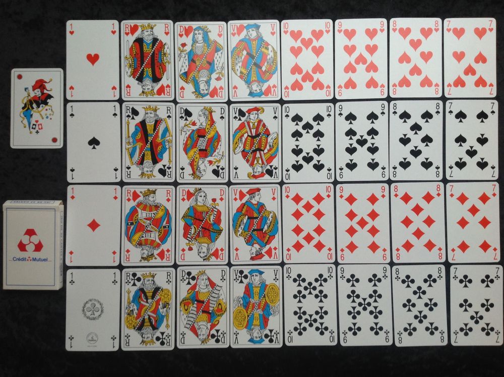 JEU DE 32 CARTES CR&Eacute;DIT MUTUEL &Eacute;TAT NEUF Jeux / jouets