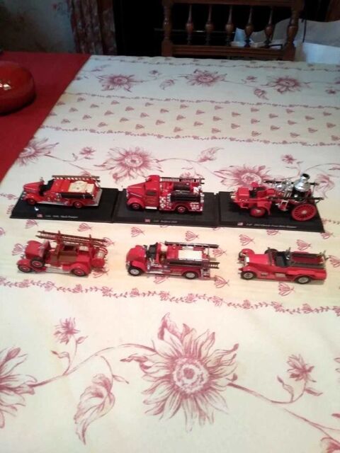 Lot de 6 camions de pompiers die cast 1/43 sans les boîtes : Solido... 48 Lyon 3 (69)