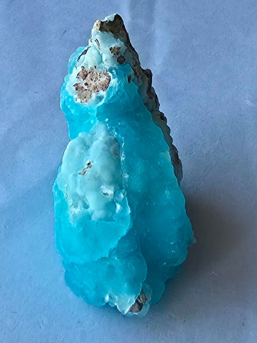 Cristal d'H&eacute;mimorphite Turquoise Brut-Pierre Naturelle 
