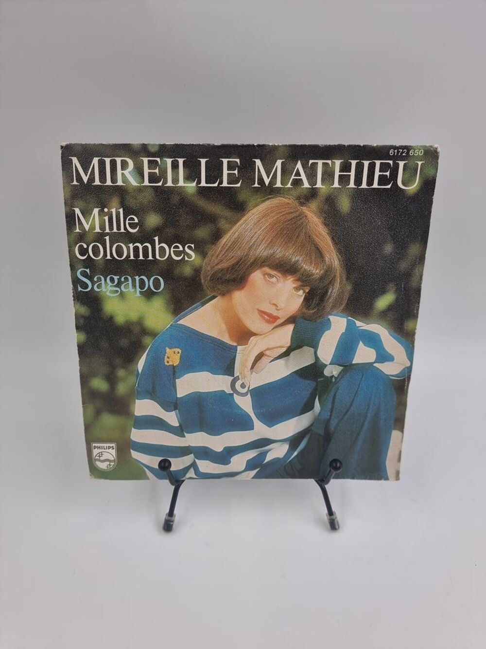 Vinyle 45 tours Mireille Mathieu : Mille Colombes / Sagapo.. CD et vinyles