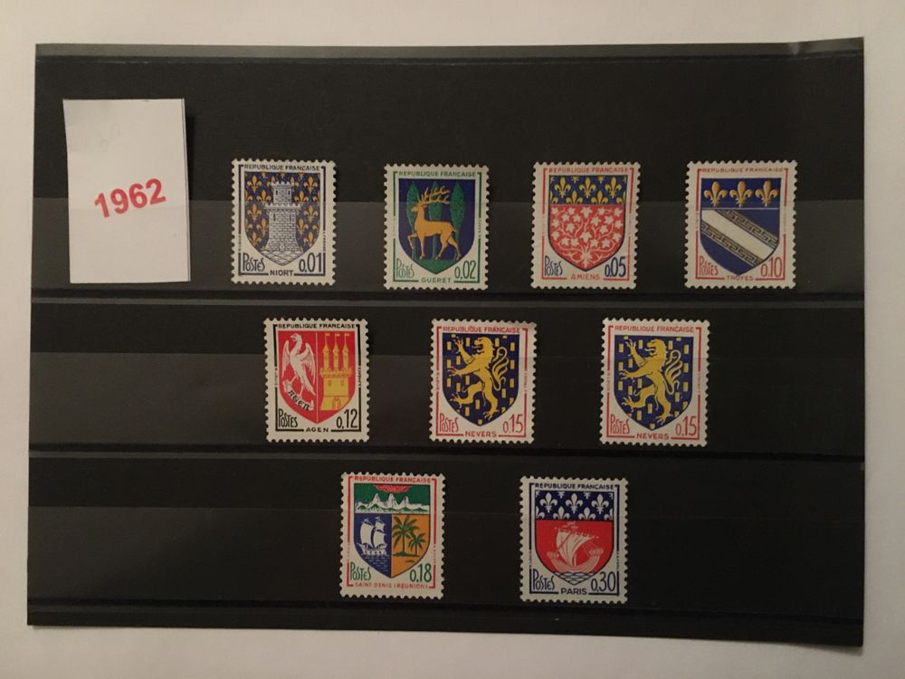 Timbres de collection de France ** Neufs 1962 