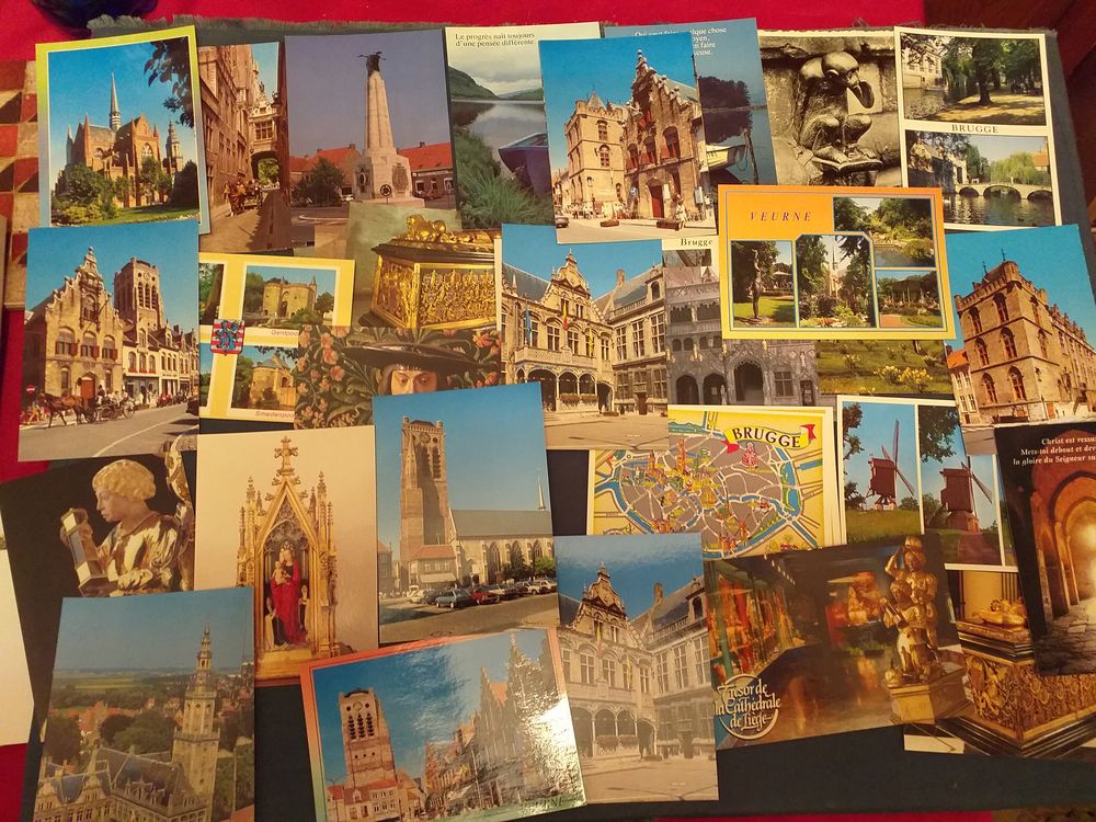 lot de 57 cartes postales modernes neuves de BELGIQUE 