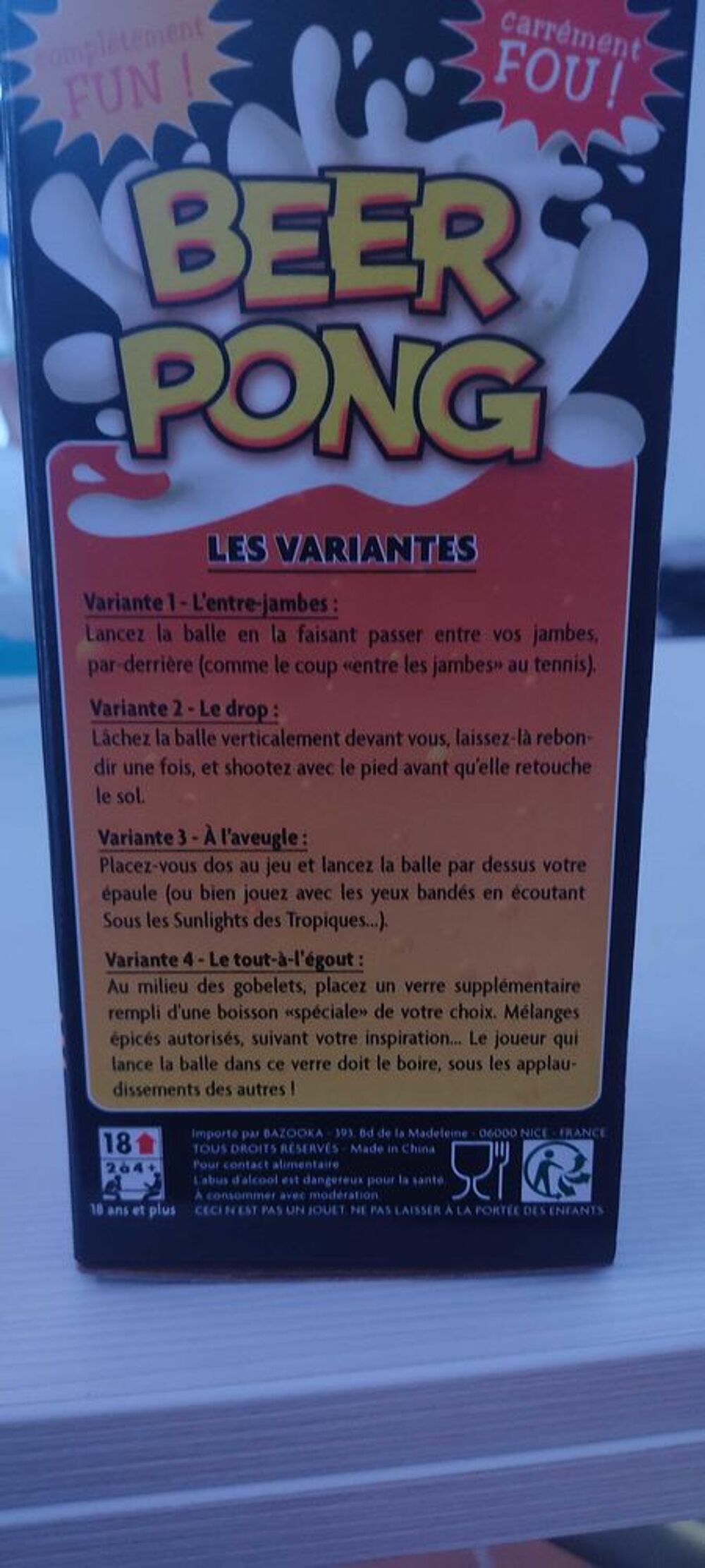 jeux BEER PONG Sports
