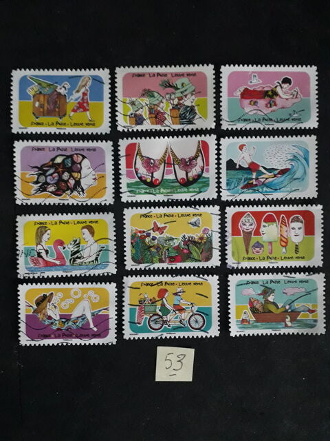 2 Séries complètes de timbres 0,40 € la série.53/57 0.4 Les Forges (88)