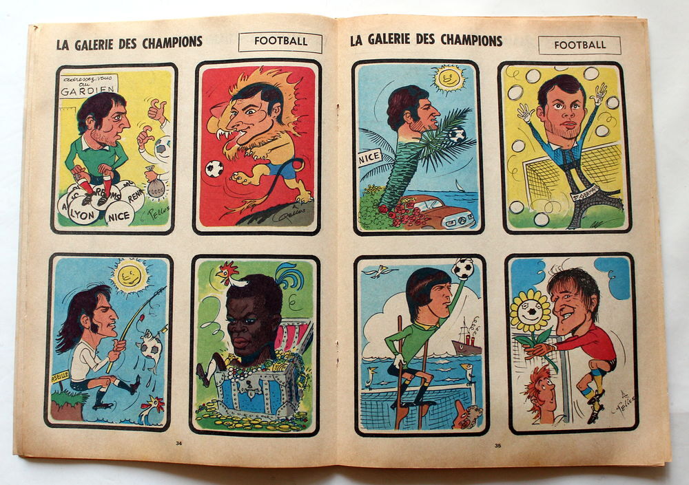  pieds nickel&eacute;s (caricatures sportives) 1971 par Ren&eacute; Pellos Livres et BD