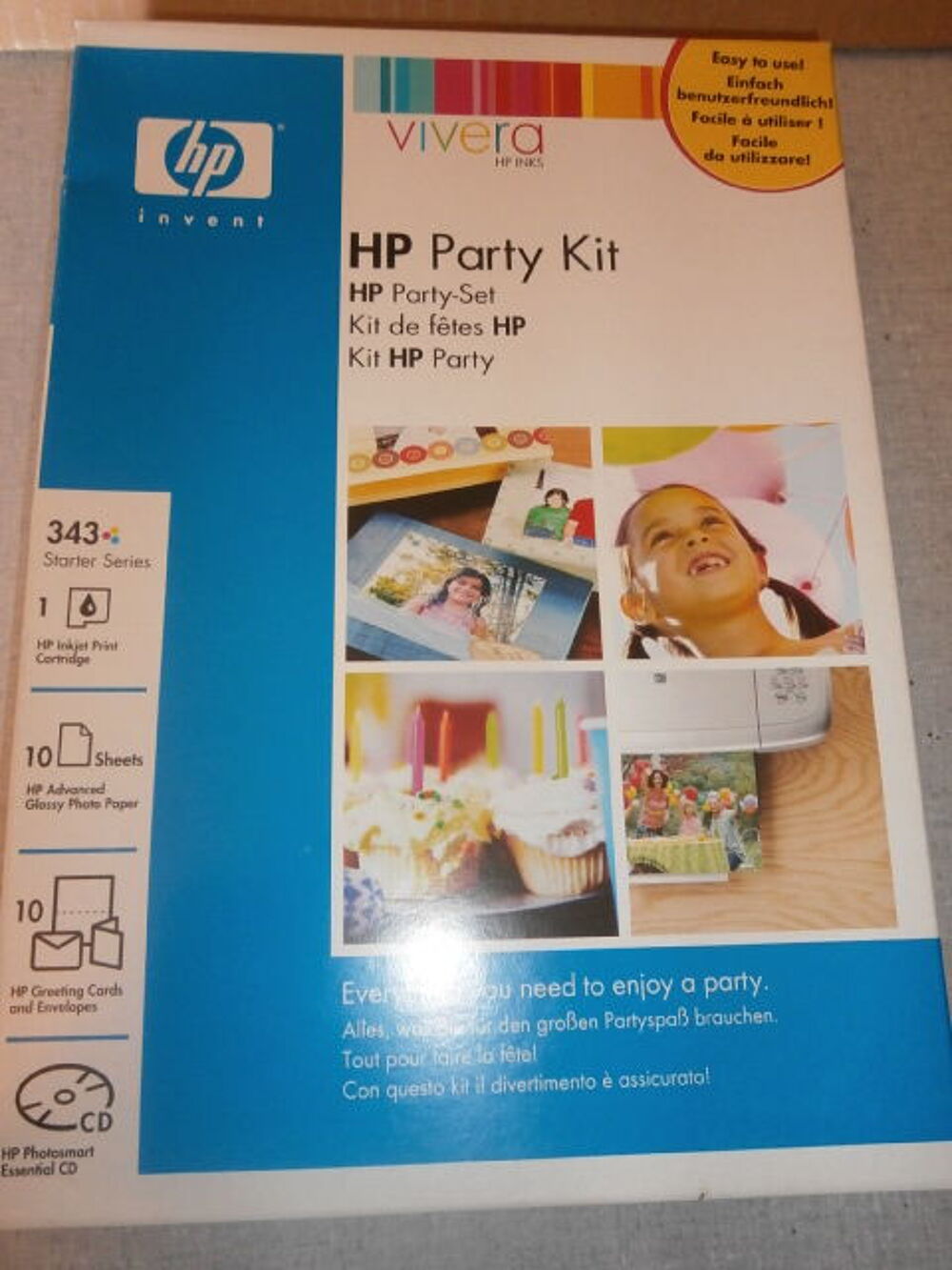 Papiers photo brillants 40pages + 1 HP Party Kit Matériel informatique