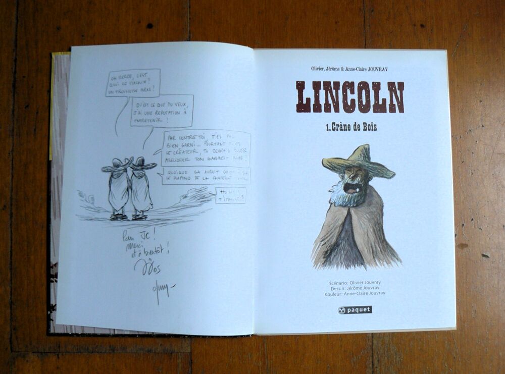 BD Lincoln d&eacute;dicac&eacute;e : Cr&acirc;ne de bois - Jouvray - 2002 Livres et BD