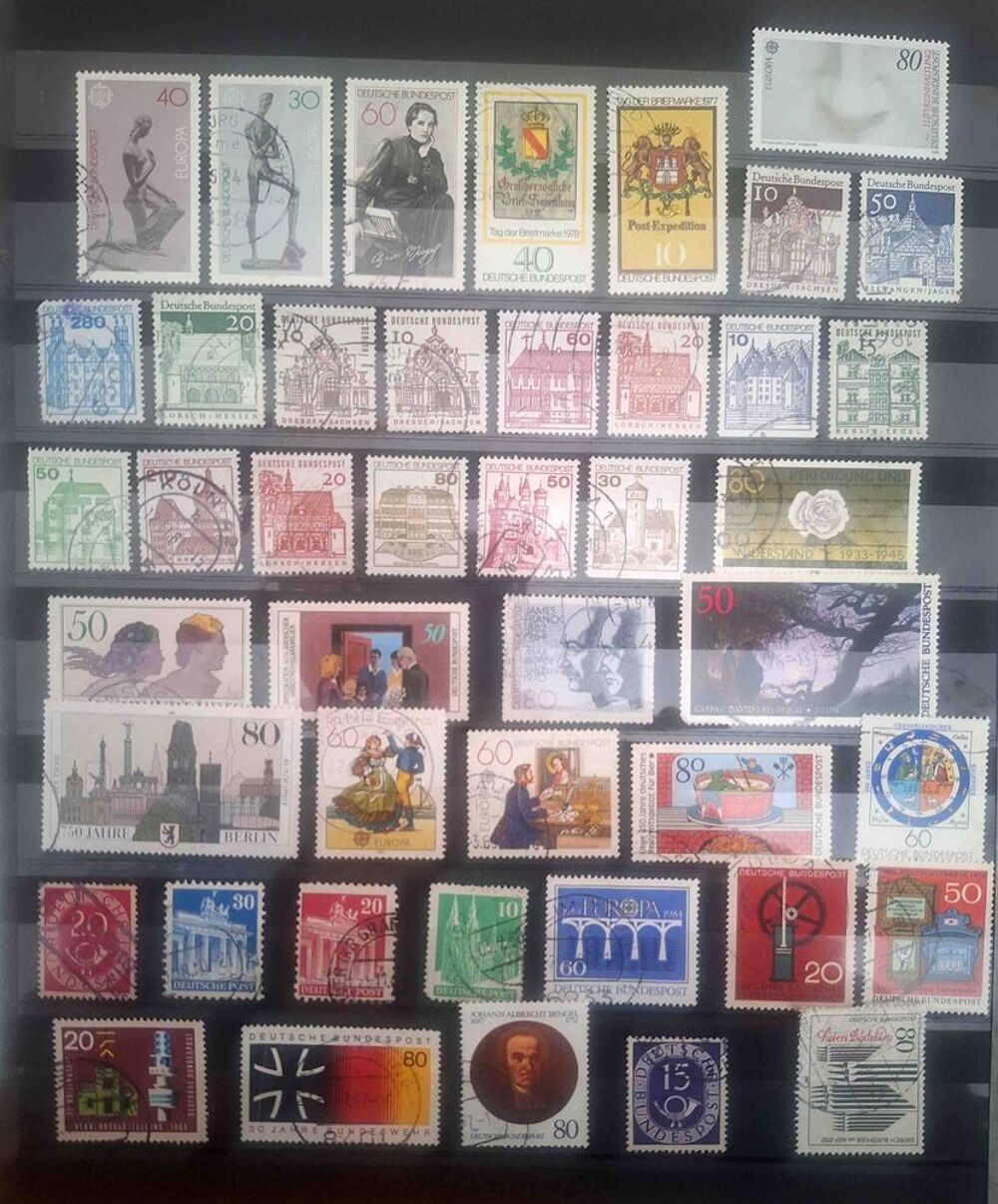 S&eacute;rie de timbres de collection d'Allemagne 2 