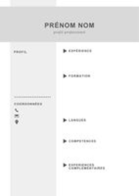   Création de CV moderne personnalisé €