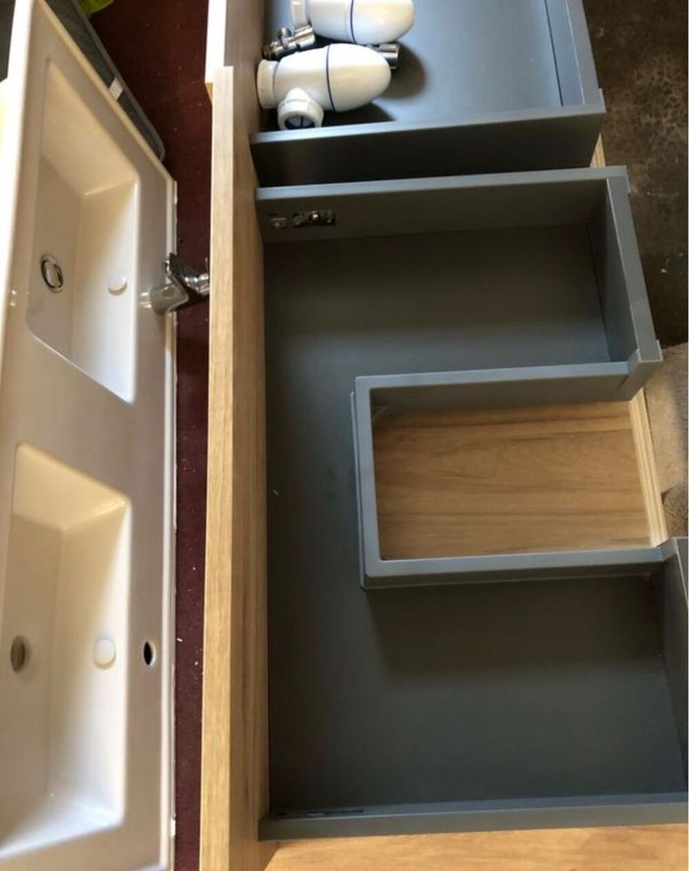 JACOB DELAFON ? Meuble double vasque 120 cm ? Ch&ecirc;ne naturel Meubles