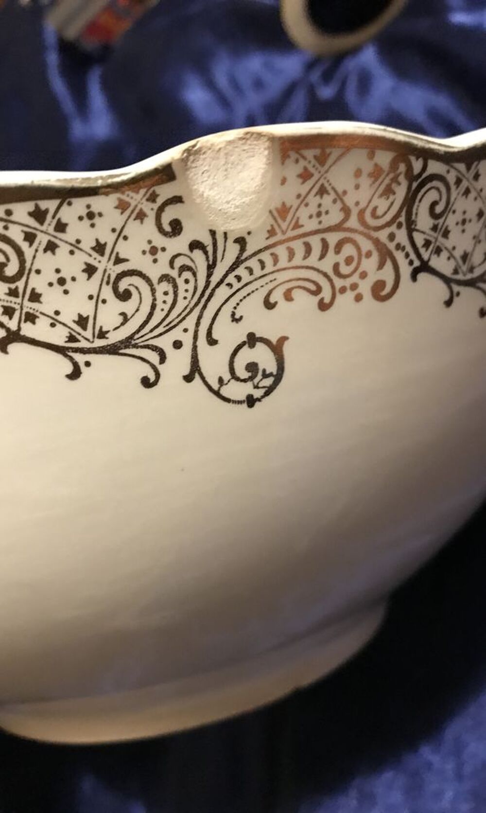 saladier ancien en porcelaine de paris XIX eme si&egrave;cle Décoration