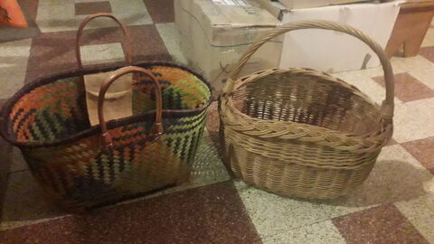 Anciens paniers rotin/osier. 28 Flers-en-Escrebieux (59)