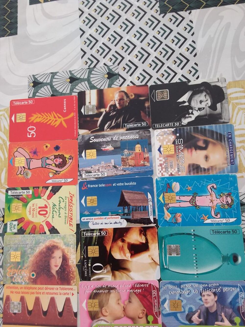 Cartes t&eacute;l&eacute;phoniques avec album 