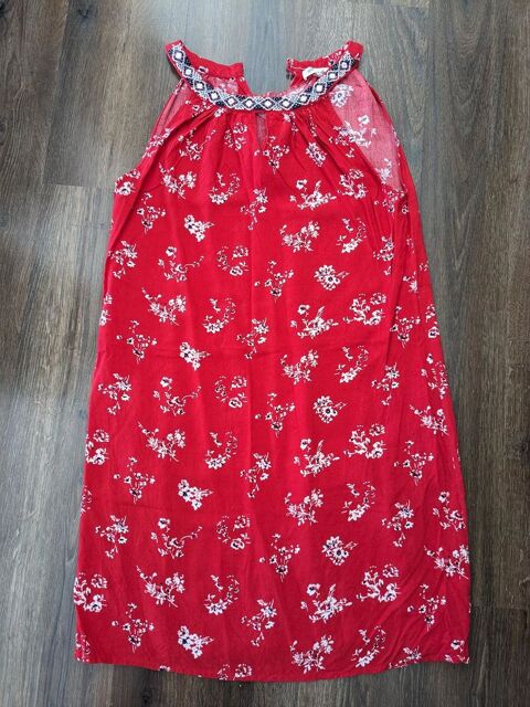 Robe  fleurs rouge femme Grain de malice taille 40 5 Aurillac (15)