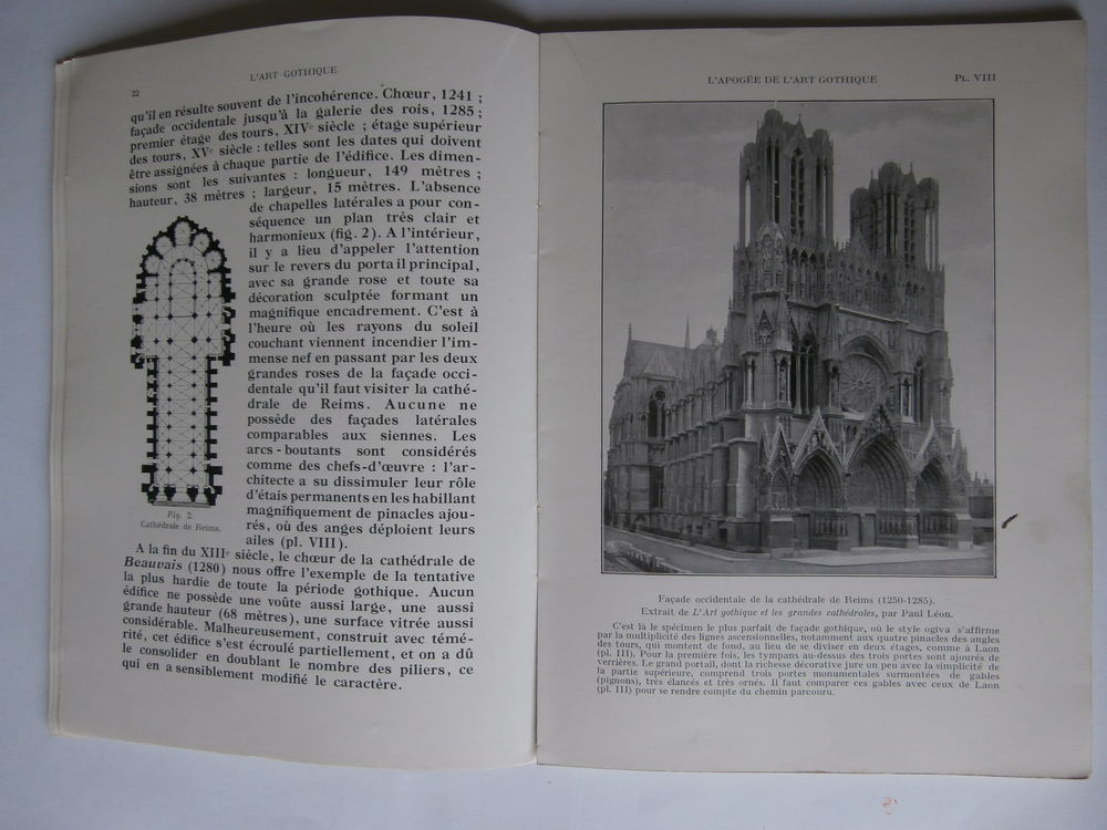 LA GRAMMAIRE DES STYLES. L'ART GOTHIQUE. HENRI. MARTIN.1930. Livres et BD