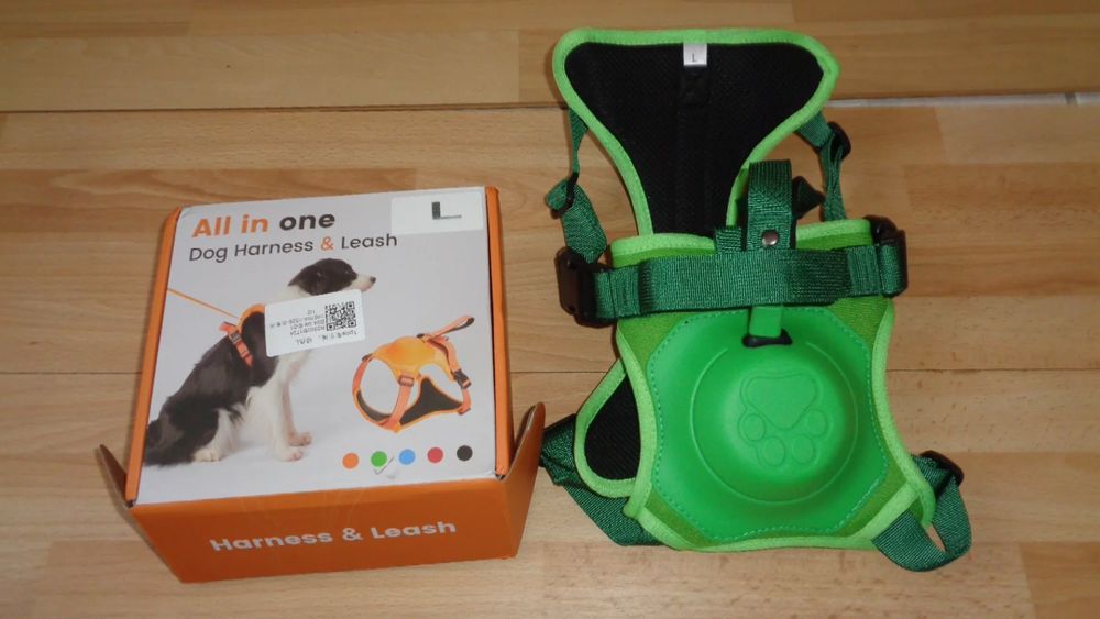   Harnais Anti-Traction vert pour Chiens  