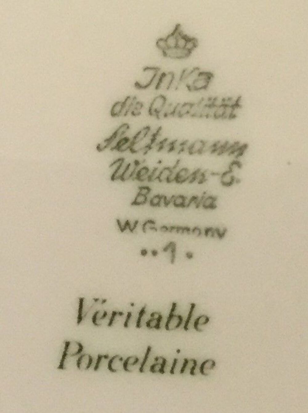 Service &agrave; Dessert en porcelaine STELMANN WEIDEN Cuisine