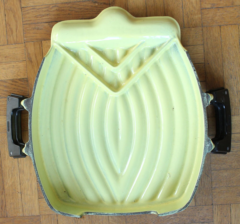 TOASTADOR Le Creuset Robert LOEWY jaune Elys&eacute;e 1955 Cuisine